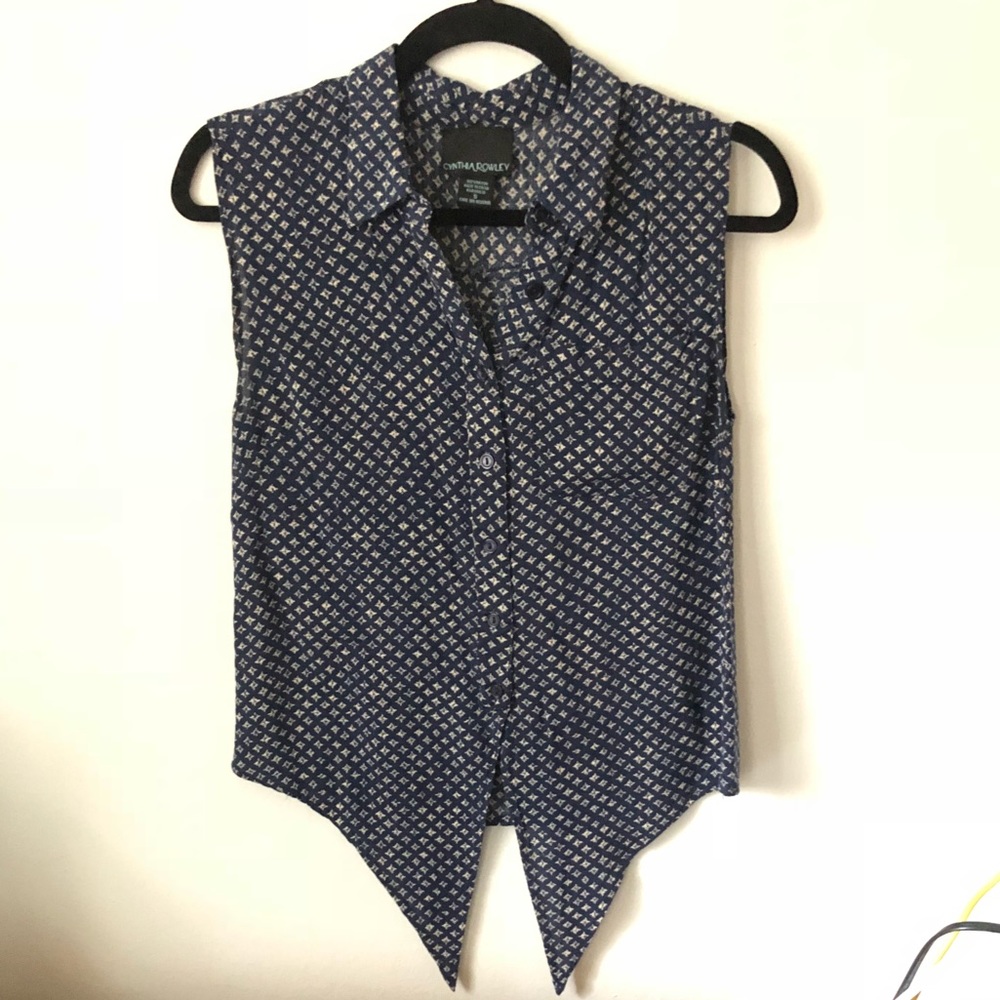 Cynthia Rowley sleeveless blouse